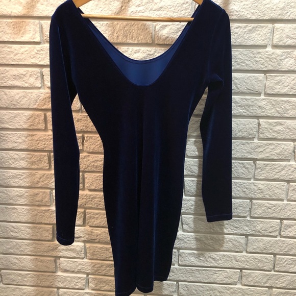 American Apparel Velvet Dress sz large - Picture 4 of 5